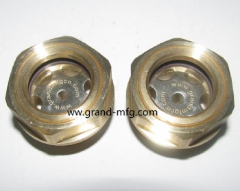 M27X1.5 brass circular oil level sight glass oil level indicators