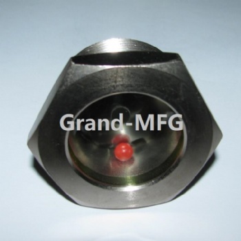 NPT1寸2寸外六角视镜制冷设备观察镜油窗可定制