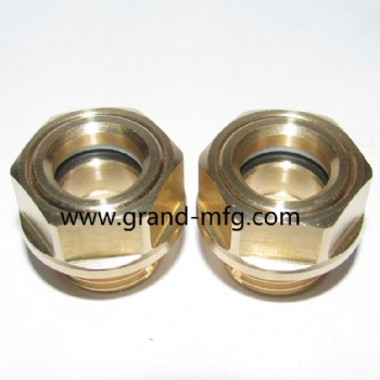 G thread 3/8” 3/4 OIL FUEL TANK BRASS OIL LEVEL GAUGE Ölschaugläser