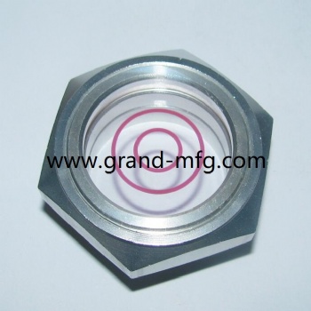 GRANDMFG COMPRESSOR UNIT ALUMINUM SIGHT GLASS OIL LEVEL 1/2