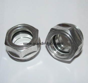 Metric thread aluminum oil level sight glass oil level gauge indicatorsM22x1.5 M33x1.5