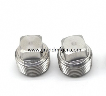 CNC precision machined parts stainless steel ss304 hexagon plug