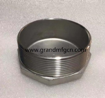 CNC precision turned parts NPT thread SS304 stainless steel plug