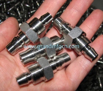 CNC precision turned parts NPT thread SS304 stainless steel plug