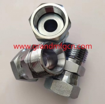 CNC precision SUS304 turned parts BSP thread aluminum machined parts