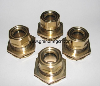 G3/4寸黄铜液油观察镜油窗减速机油位器油镜堵头