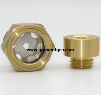 M12x1brass oil level sight glass oil level gauge indicators