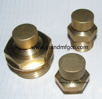 Hexagon Brass Breather Vent Plugs M27X1.5 M33X1.5