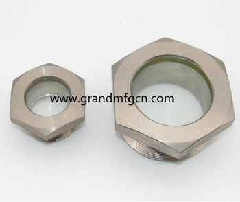 1 1/2”NPT steel nickel plated fused sight glass bitzer view port sight glass