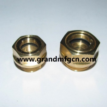 G thread 1/2 brass oil level sight gauge oil indicators