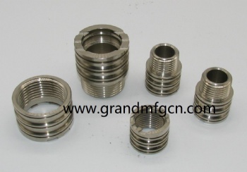 Nickel plated brass insert fittings custom precision turned parts