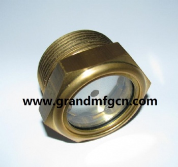 NPT thread BRASS OIL SIGHT GLASS OIL INDICATORS 2 INCH OIL GAUGE