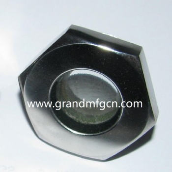 refrigeration system fused glass liquid level sight glass assembly