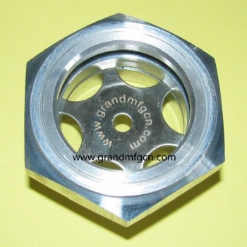 Air Conditioner Aluminum Sight Glass Oil Level Gauge M22X1.5