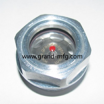 Platinum Vacuum Pump Aluminum Oil Level Sight Glass BSP