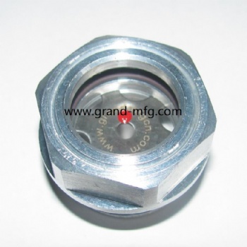 Industrial Machinery Oil Cooler Sight Glass Aluminum Oil Level Sight Glass 3/4