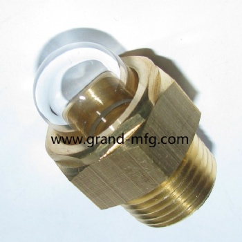 BSP Brass Sight Glass Gauge plug oil Air Bubbles in Overflow Tank