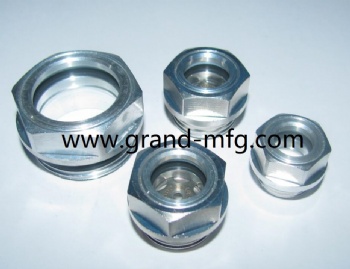 Mechinical Diaphragm metering pump aluminum oil sight glass plug
