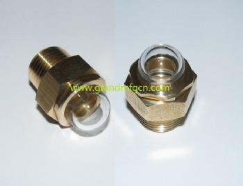 NPT 3/4 Brass 3-D Bullseye Sight Glass plugs