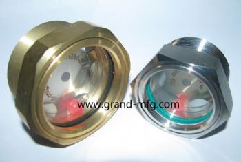 NPT thread 3/4 brass oil level sight glass gauge oil indicators