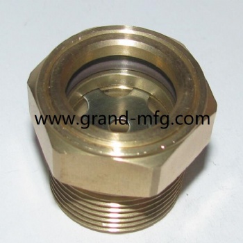 NPT thread BRASS OIL SIGHT GLASS OIL INDICATORS 1 INCH OIL GAUGE