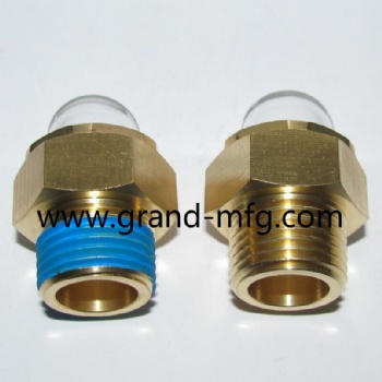 Domed Hexagon Oil Sight Glass(BSP & Metric Thread) Blower Dome Sight Glass