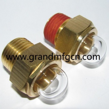 Domed Hexagon Oil Sight Glass(BSP & Metric Thread) Blower Dome Sight Glass
