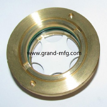 G thread 1 1/2 inch brass oil level sight gauge oil indicators
