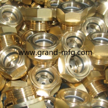 G thread 1 1/2 inch brass oil level sight gauge oil indicators