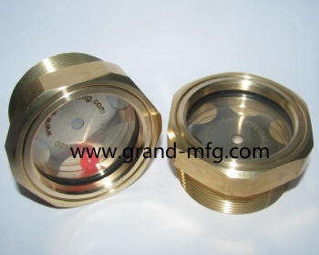 NPT thread BRASS OIL SIGHT GLASS OIL INDICATORS 2 INCH OIL GAUGE