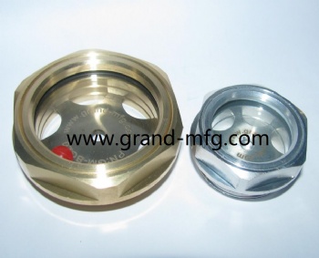 NPT thread BRASS OIL SIGHT GLASS OIL INDICATORS 2 INCH OIL GAUGE