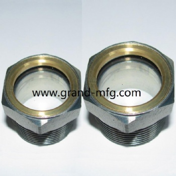 NPT Steel zinc plated oil level sight glass oil level sight gauge