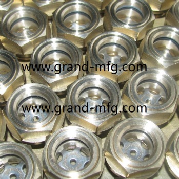 G thread 3/4 brass oil level sight gauge oil indicators