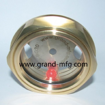 G thread 3/4 brass oil level sight gauge oil indicators