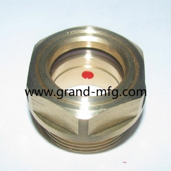 G thread 1/2 brass oil level sight gauge oil indicators