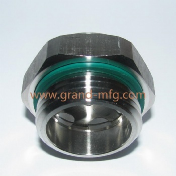 NPT 1 1/4 Inch Stainless Steel Oil Sight Glass With Reflector