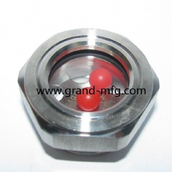 BSP chrome plated steel fluid viewport sight glass Roots blower oil sight plug