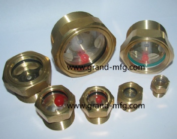NPT thread 1/2 brass oil level sight glass gauge coolant sightglass