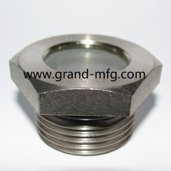 speed reducer NPT 1-1/4 carbon steel oil sight glass radiator glass oil level sight