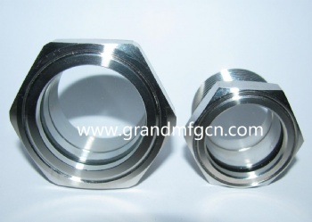 1 inch Hexagon Stainless Steel 304 Oil Sight Glass(NPT Thread)