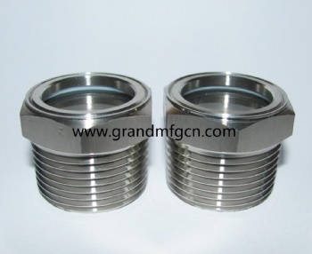 1 inch Hexagon Stainless Steel 304 Oil Sight Glass(NPT Thread)