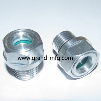 Oil liquid level gauge G1/2 Male threaded roots blower pneumatic conveying oil level sight glass