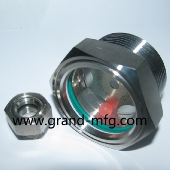 Hexagon Stainless Steel Oil level Sight Glass window Plug NPT Thread
