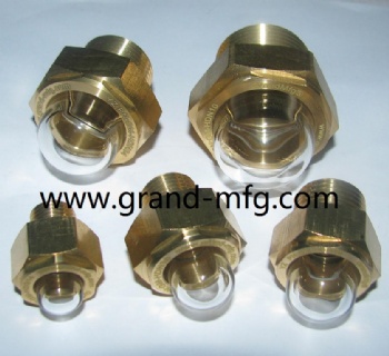 G thread 1/2 inch brass oil level sight window liquid level gauge