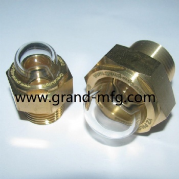 Coolant Surge Tank Brass Sight Glass Gauge