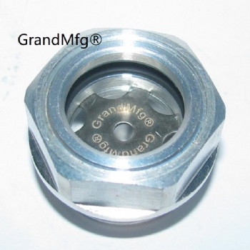 BSP thread aluminum oil level sight glass oil level gauge indicators G1/2