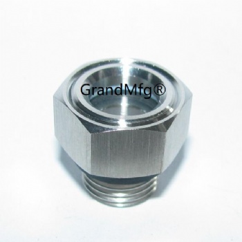 NPT1 1/4  stainless steel liquid level sight glass for compressor pump
