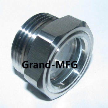 Fire Protection Waste Cone Stainless Steel 304 Oil Sight Glass(NPT Thread)