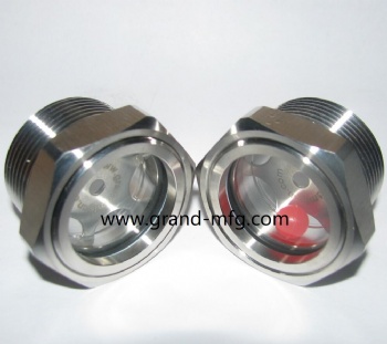 1 1/4 inch stainless steel oil level sight glass NPT thread