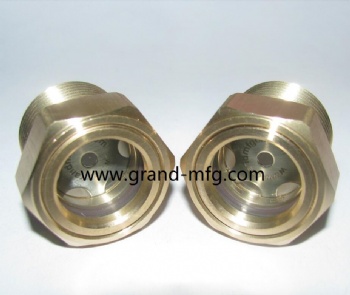M20X1.5 M22X1.5 M27X1.5 BRASS OIL SIGHT GLASS Ölschauglas Ölschaugläser WITH DOME GLASS